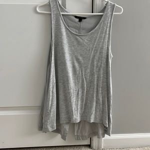 Banana Republic Gray High-Low Tank Top Size S